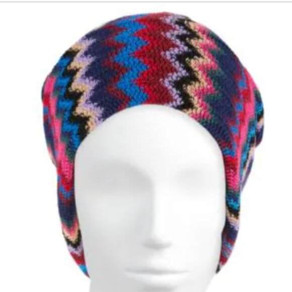 Missoni Chevron-Knit Wool-Blend Beanie - Picture 3 of 9